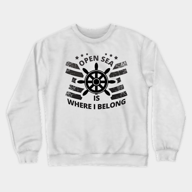 Proud Seafarer Crewneck Sweatshirt by tatzkirosales-shirt-store